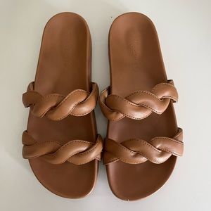 Madewell Walker Slide Sandal, Camel, 6.5